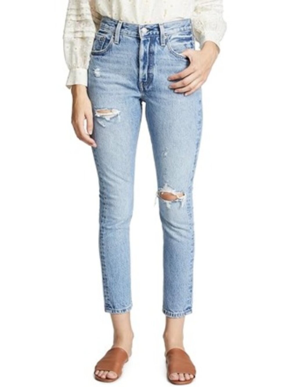 NWT Levi's Women Premium 501 Skinny Jeans 24 X 28